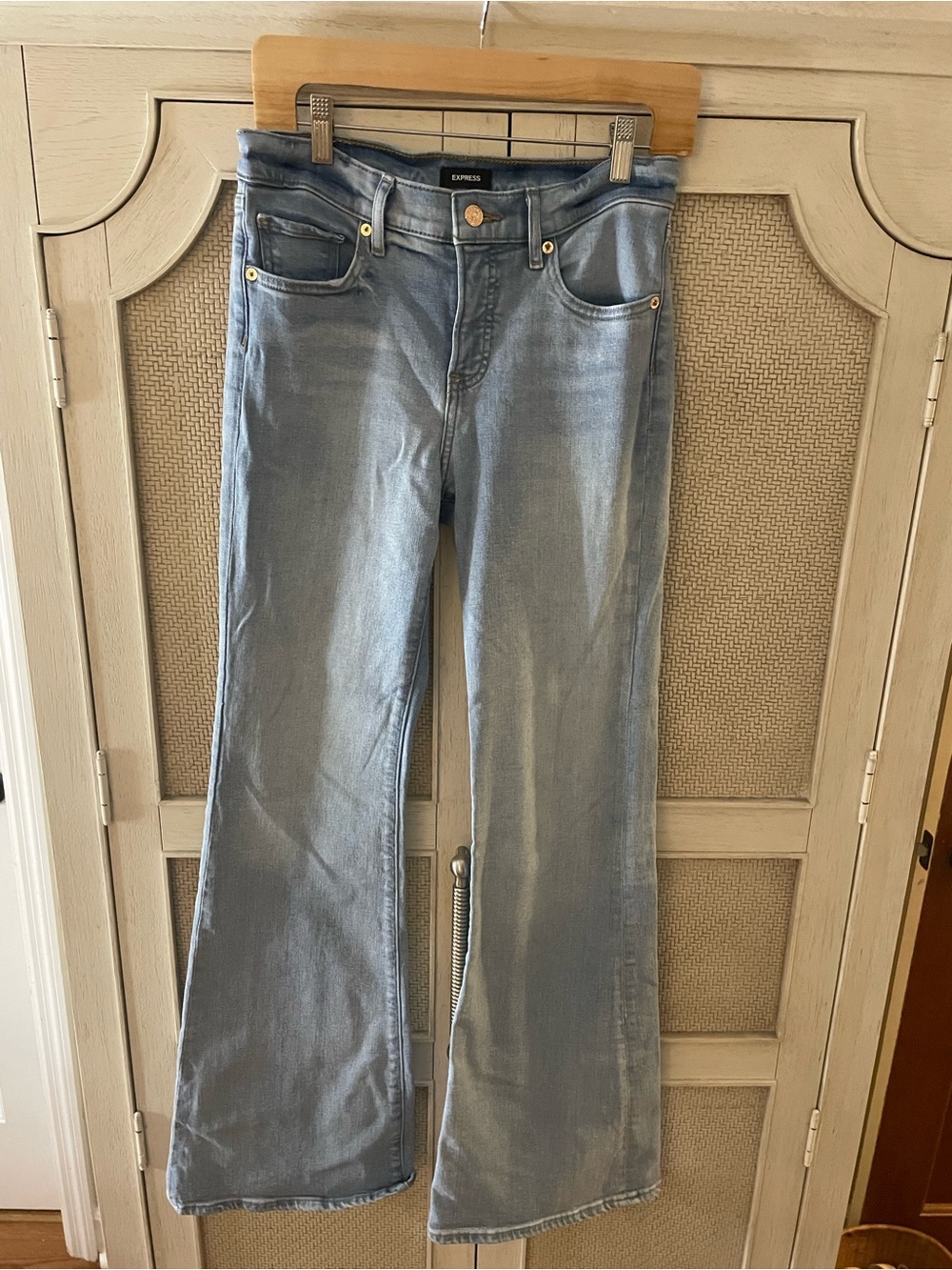 Express Light Blue Flare Jeans